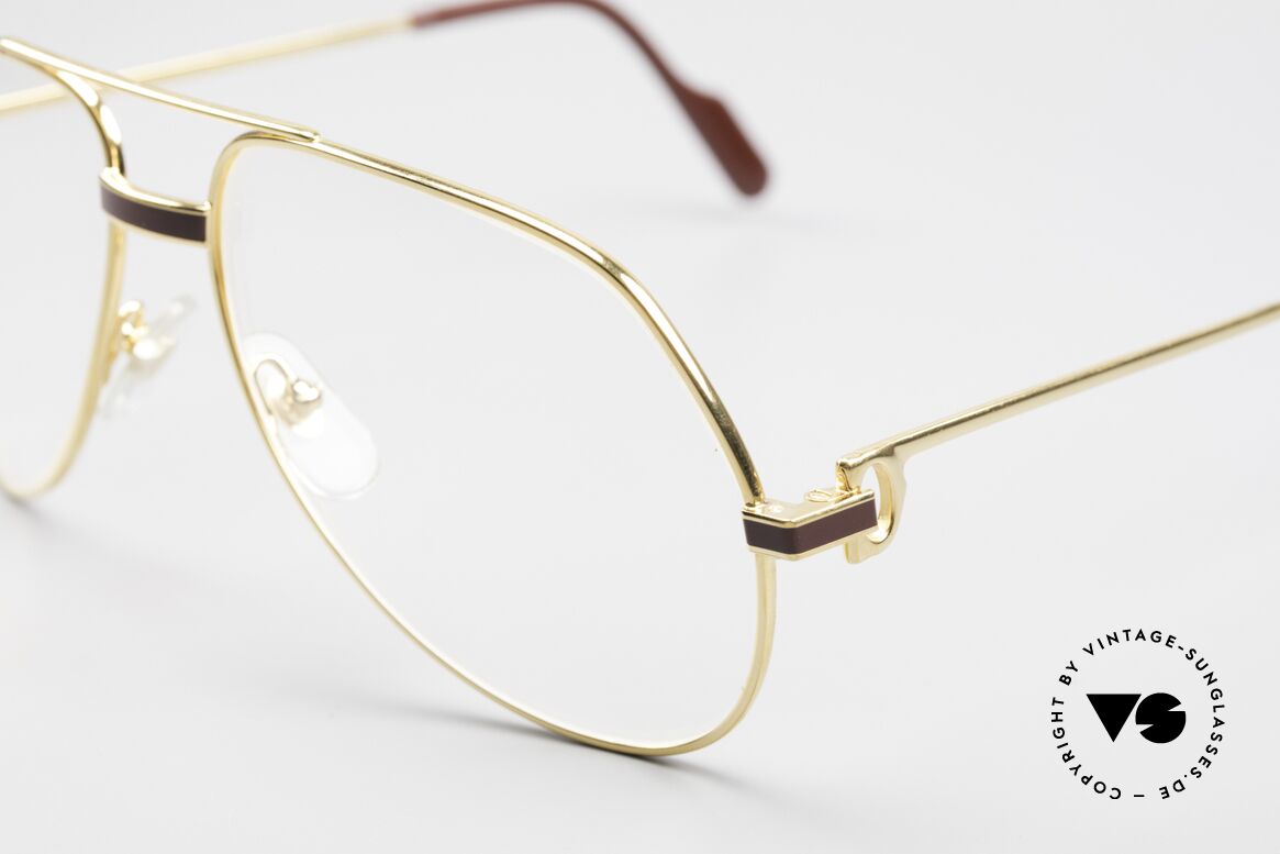 Cartier Vendome Laque - M Original 80's Luxury Eyeglasses, luxury frame (22ct gold-plated) with full orig. packing!, Made for Men and Women