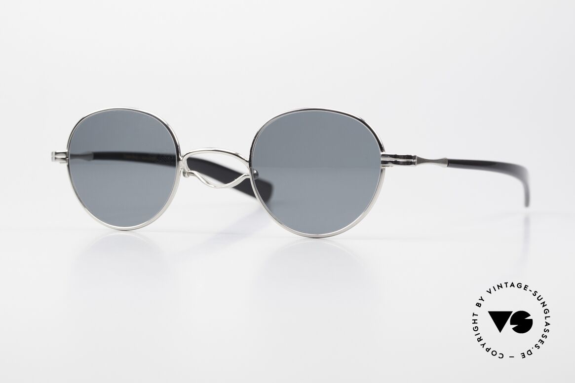 Lunor Swing A 32 Panto Asian Model With Smaller Bridge, Lunor sunglasses with swing bridge and acetate temples, Made for Men and Women