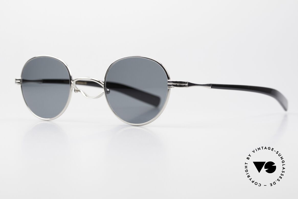 Lunor Swing A 32 Panto Asian Model With Smaller Bridge, precious PLATINUM-plated frame; true luxury eyewear!, Made for Men and Women