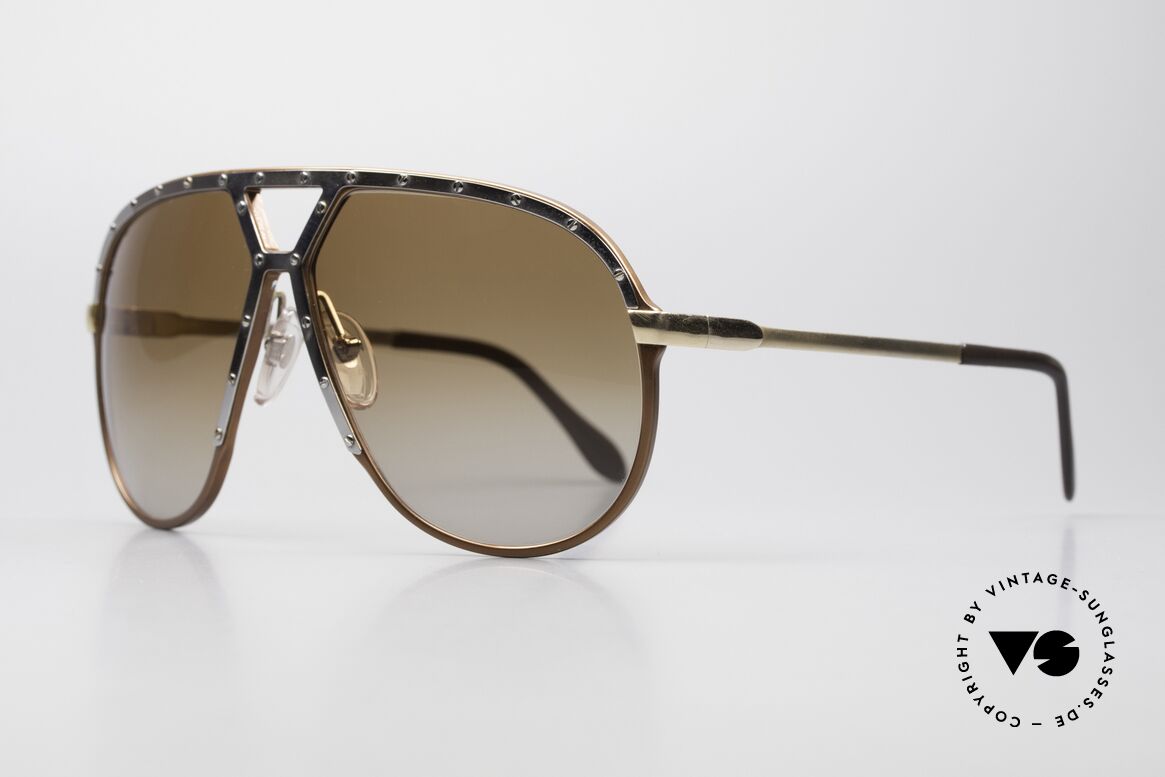 Alpina M1 Iconic 80's Sunglasses Large Size, 2nd hand in vintage top condition + Bvlgari case, Made for Men