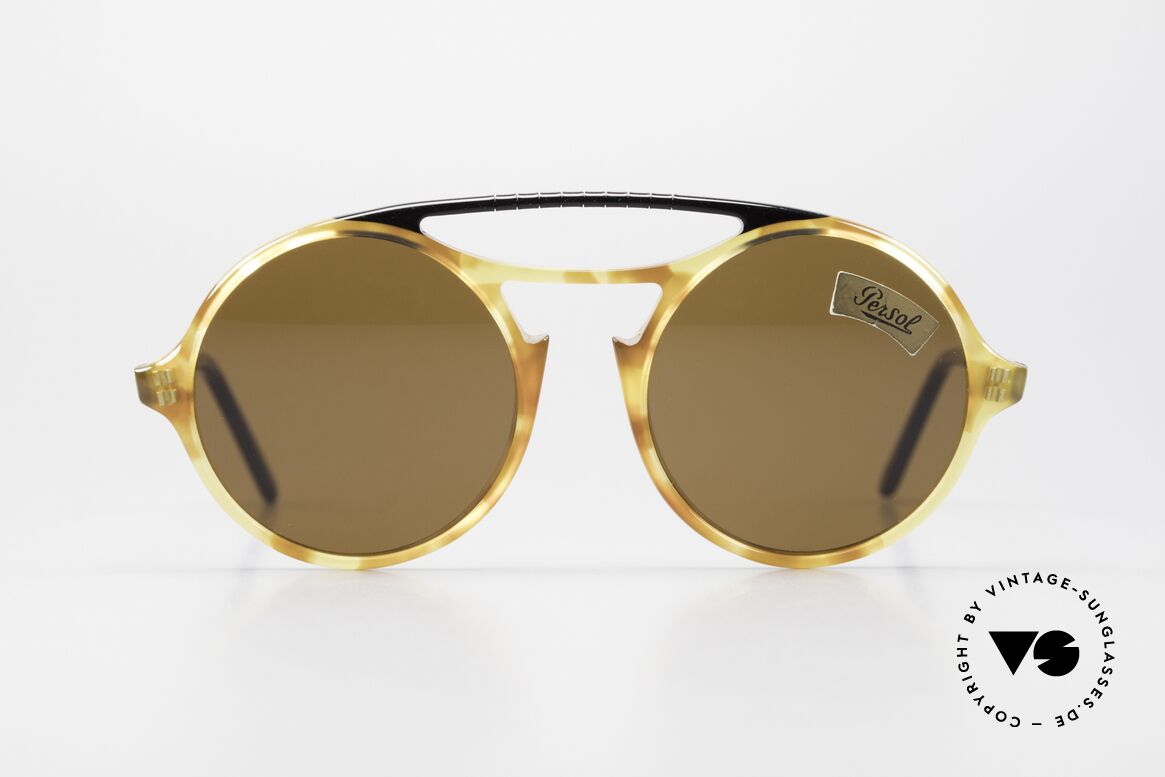 Persol 650 Ratti Extraordinary 80's Sunglasses, remarkable frame style by vintage Persol RATTI, Made for Men and Women