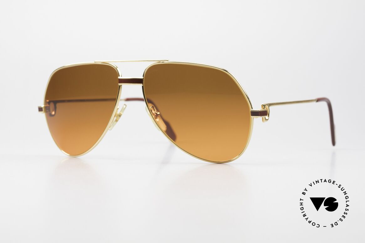 Cartier Vendome Laque - M Luxury Sunglasses Aviator, Vendome = the most famous eyewear design by CARTIER, Made for Men and Women