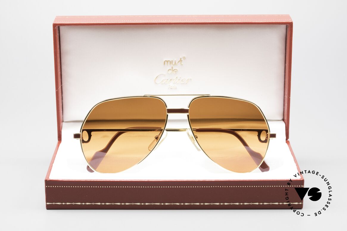 Cartier Vendome Laque - M Luxury Sunglasses Aviator, NO retro sunglasses, but an authentic vintage ORIGINAL, Made for Men and Women
