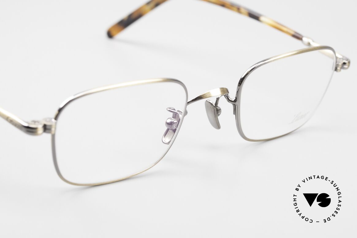 Lunor VA 109 Classic Gentlemen's Glasses AG, size 49/24 in AG = "antique gold" with 140mm temples, Made for Men