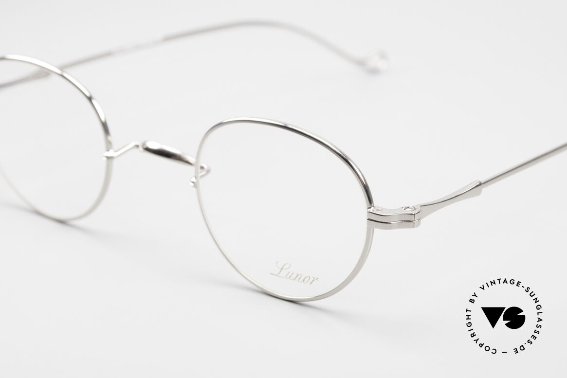Lunor II 22 Metal Glasses Platinum Plated, noble, classy, timeless = a genuine LUNOR ORIGINAL!, Made for Men and Women