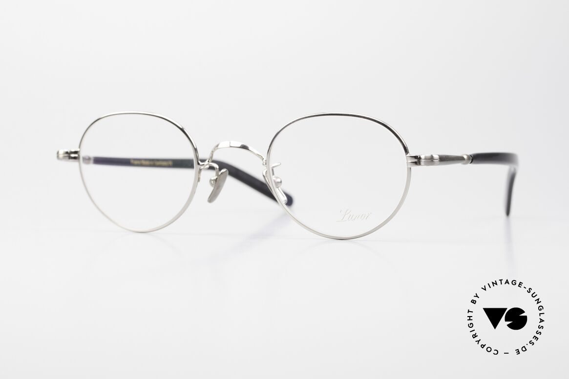 Lunor VA 108 Round Panto Eyeglasses PP AS, old Lunor eyeglass-frame; very rare vintage eyeglasses, Made for Men and Women