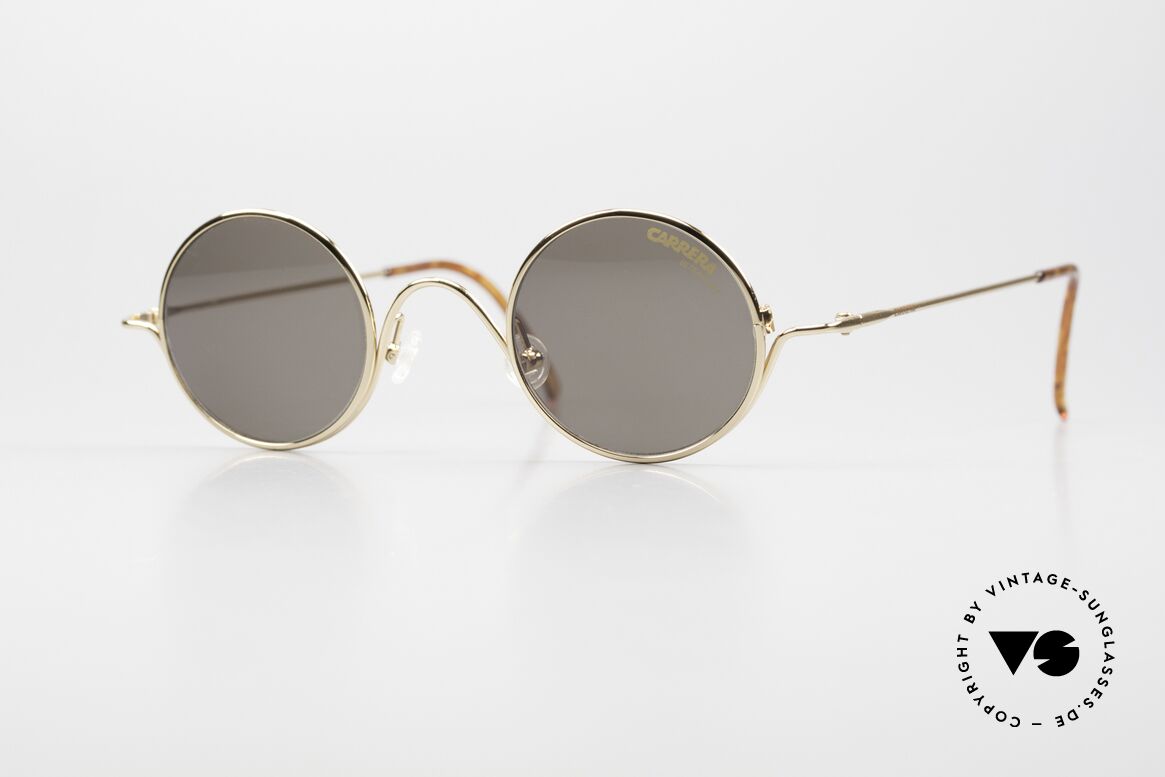 Carrera 5566 Round Vintage Sunglasses 90s, small round Carrera vintage sunglasses from the 90's, Made for Men and Women