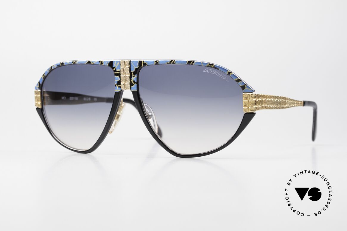 Alpina MC1 80's Monte Carlo Sunglasses, very rare vintage Alpina sunglasses from 1988, Made for Men and Women