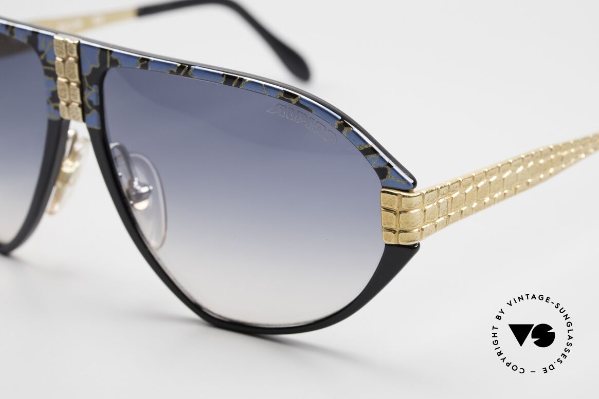 Alpina MC1 80's Monte Carlo Sunglasses, high quality decorations and 22ct GOLD PLATED, Made for Men and Women
