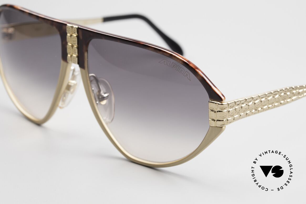 Alpina MC1 80's West Germany Sunglasses, extremely high quality workmanship; gold-plated, Made for Men and Women