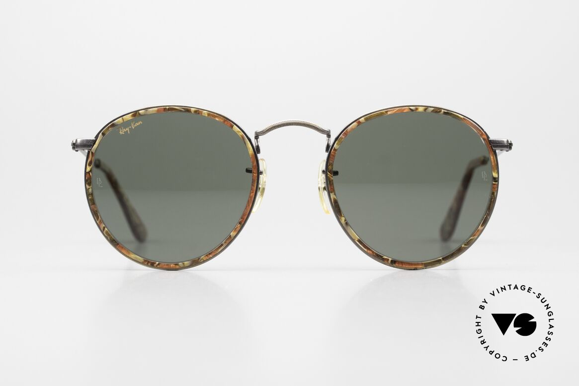 Ray Ban Round Metal 49 Round Vintage Mosaic B&L USA, a timeless classic in high-end quality; made in USA, Made for Men and Women