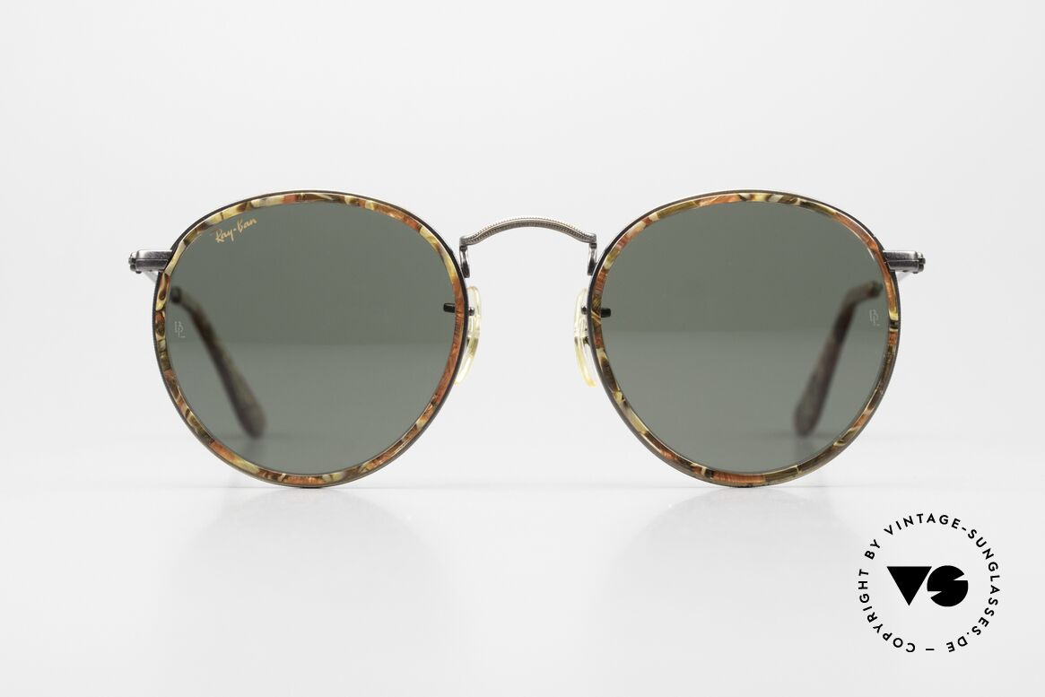 Sunglasses Ray Ban Round Metal 49 Round Vintage Mosaic B L USA