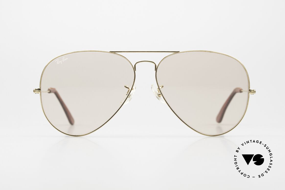 Ray Ban Large Metal II Leathers Changeable USA B&L, Special Edition with leather temple ends; made in USA, Made for Men
