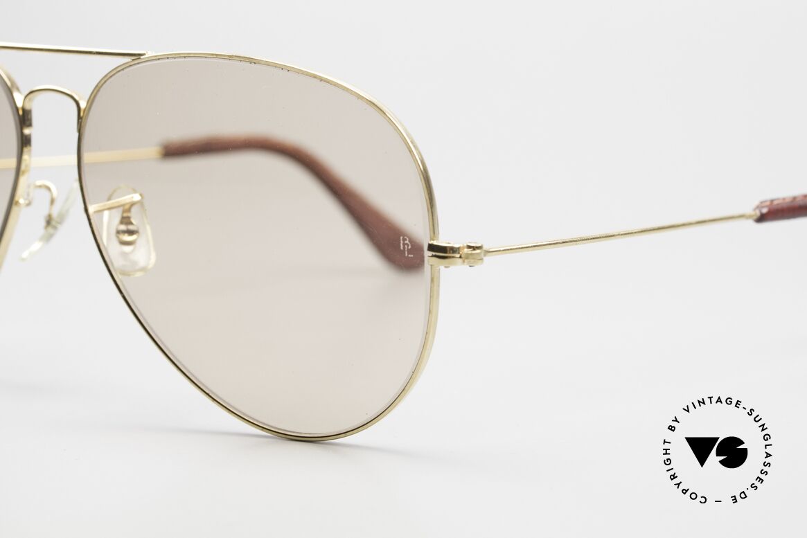 Ray Ban Large Metal II Leathers Changeable USA B&L, high-end B&L changeable lenses (darken automatically), Made for Men