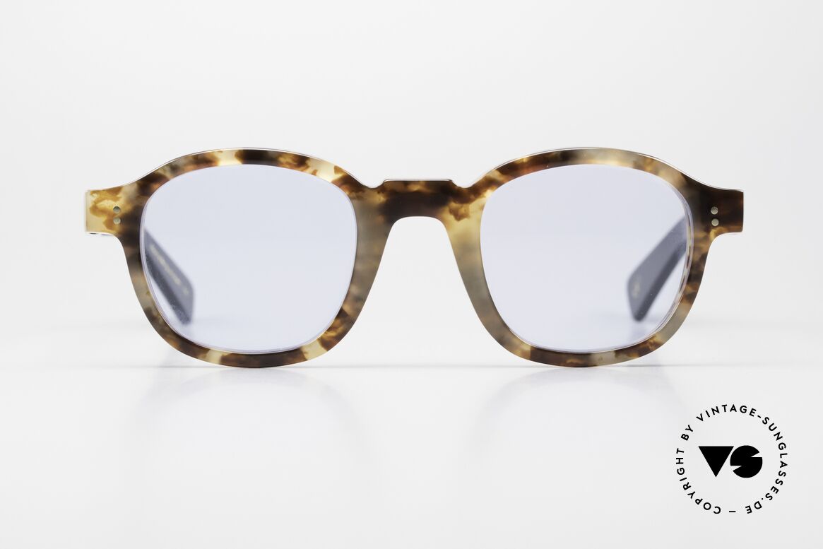 Lesca Brut Panto 8mm Collection Upcycling Acetate, new LESCA Lunetier sunglasses in old vintage acetate, Made for Men and Women