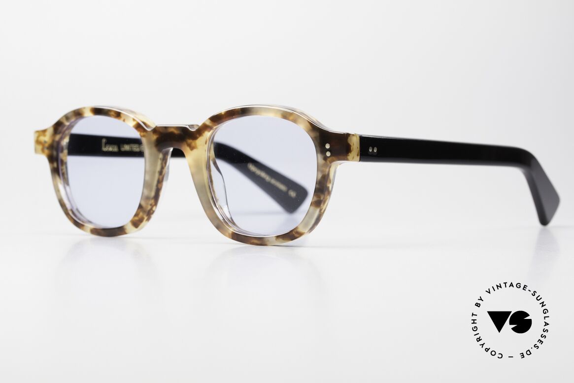 Lesca Brut Panto 8mm Collection Upcycling Acetate, Upcycling: revaluation of old materials / raw materials, Made for Men and Women