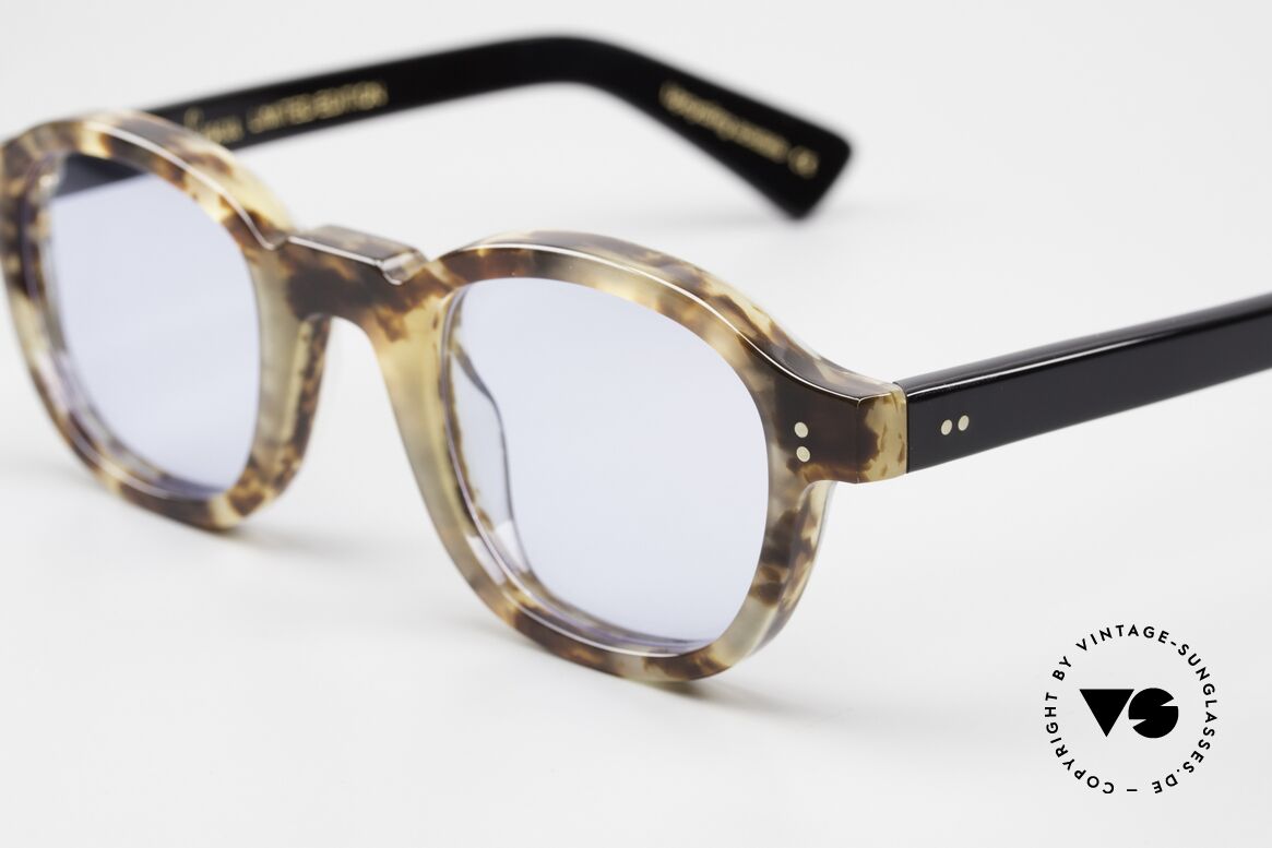 Lesca Brut Panto 8mm Collection Upcycling Acetate, Lesca has reproduced its 60's/70's models identically, Made for Men and Women