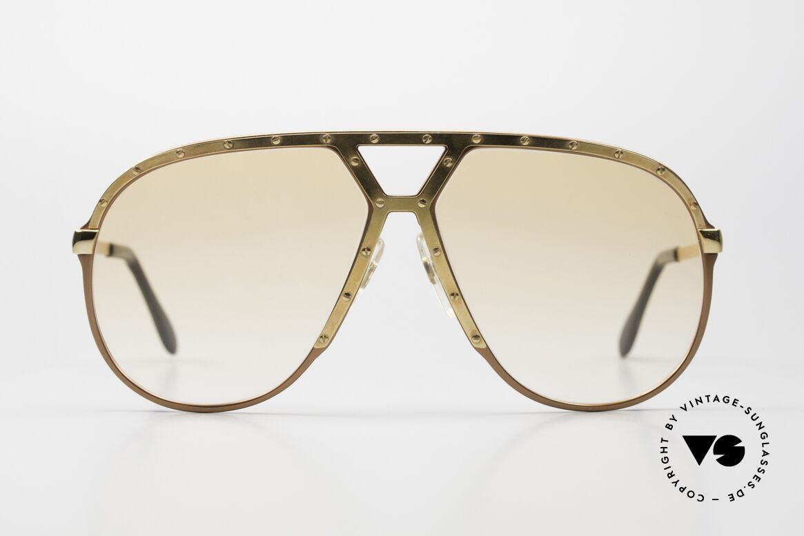 Alpina M1 Rare 80's Sunglasses Orange, LIMITED EDITION in peach-metallic / gold-plated, Made for Men