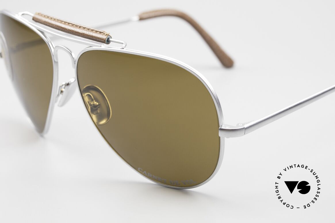 Cebe 309 Leather Aviator Carnet De Vol, CARNET DE VOL hardened lenses (100% UV protection), Made for Men