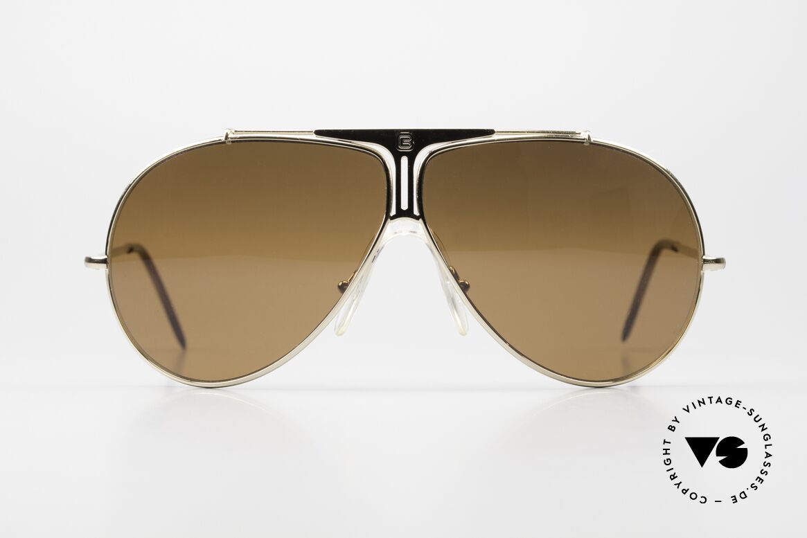 Cebe 0178 Aviator Polycarbonate Lenses, gold-plated frame with comfortable "saddle bridge", Made for Men