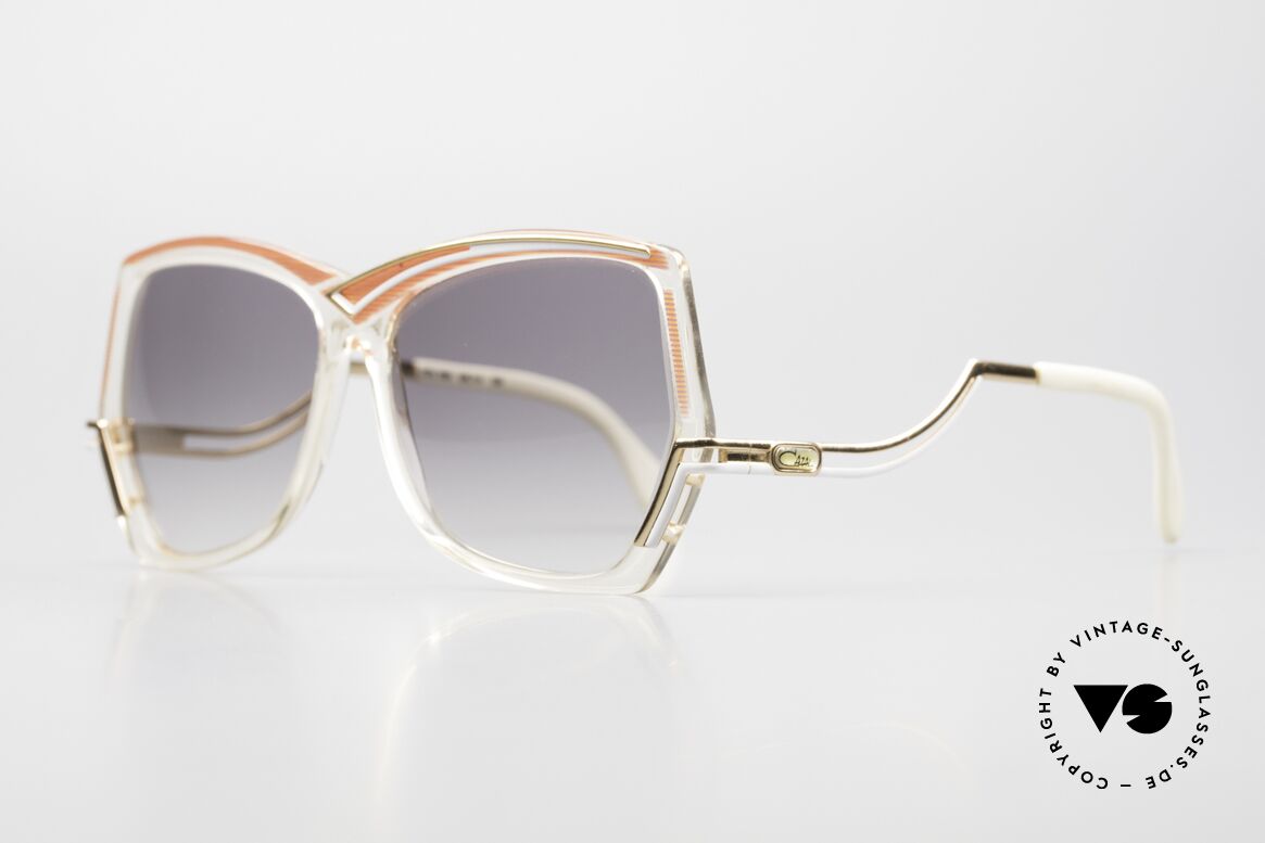 Cazal 178 Extraordinary Sunglasses Lady, ornamented frame & fancy temples - true vintage!, Made for Women