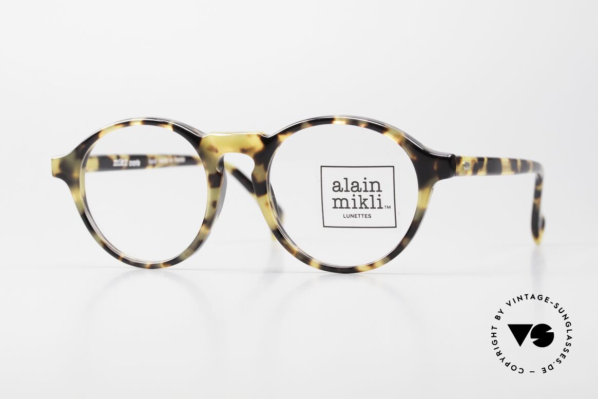 Alain Mikli 6921 / 026 Small Panto Frame Tortoise, timeless vintage Alain Mikli designer eyeglasses, Made for Men and Women