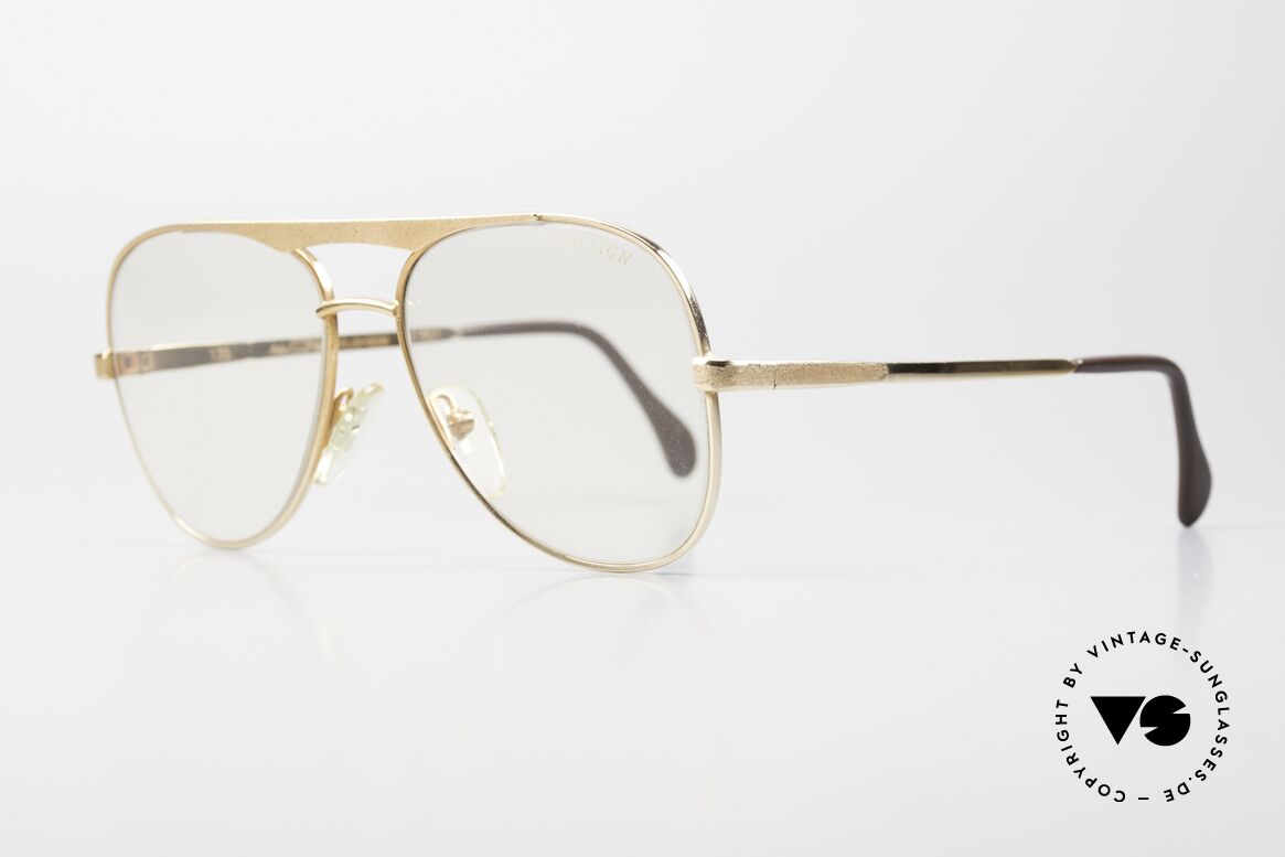 Michael Pfeiffer 601 Gold Filled Frame Changeable, precious old rarity; incredible top-quality; monolithic, Made for Men