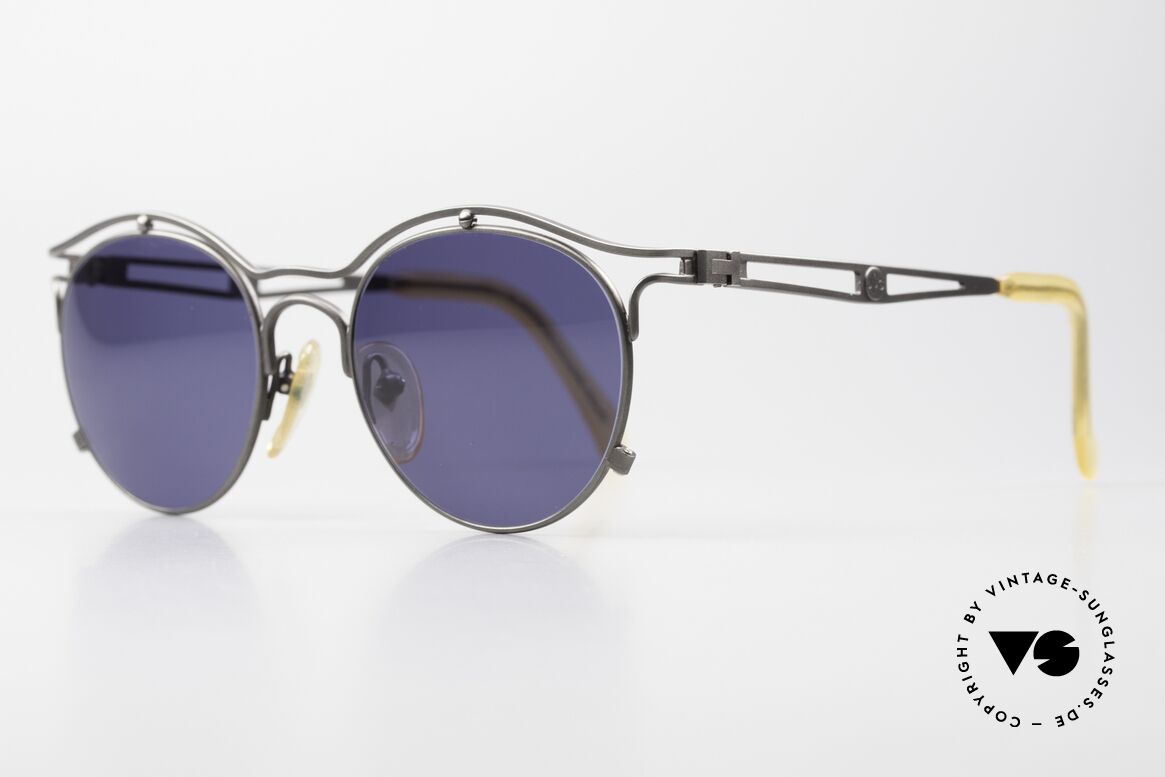 Jean Paul Gaultier 56-2174 Panto Style 90's Sunglasses, tangible, HIGH-END quality, made in Japan (100% UV), Made for Men and Women