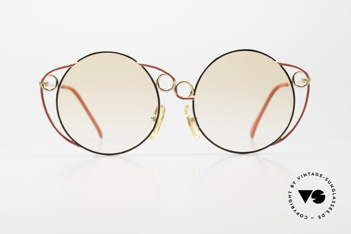 Casanova RC1 Ornate Women's Sunglasses 80's, orange-gradient lenses (also wearable at night), Made for Women