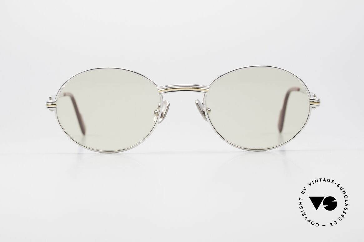 Cartier Saint Honore With Changeable Mineral Lenses, precious and timeless design, in medium size 51°20, Made for Men and Women