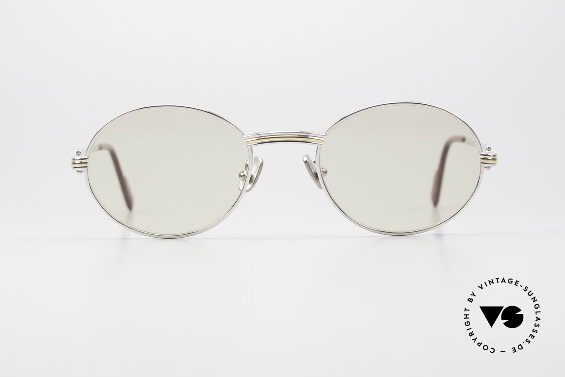 Cartier Saint Honore With Changeable Mineral Lenses, oval VINTAGE CARTIER sunglasses from app. 1998, Made for Men and Women
