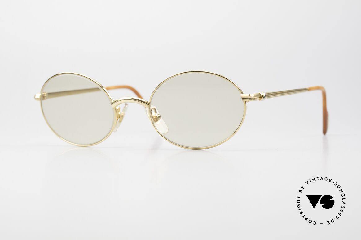 Cartier Sorbonne Oval Luxury Sunglasses 90's, vintage CARTIER designer sunglasses from app. 1997, Made for Men and Women