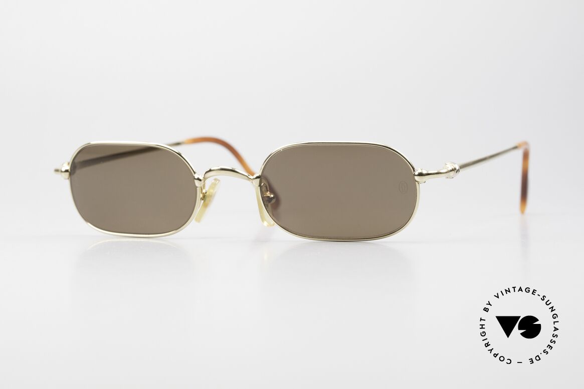 Cartier Orfy 90's Luxury Sunglasses Square, square vintage CARTIER sunglasses from the late 90's, Made for Men and Women