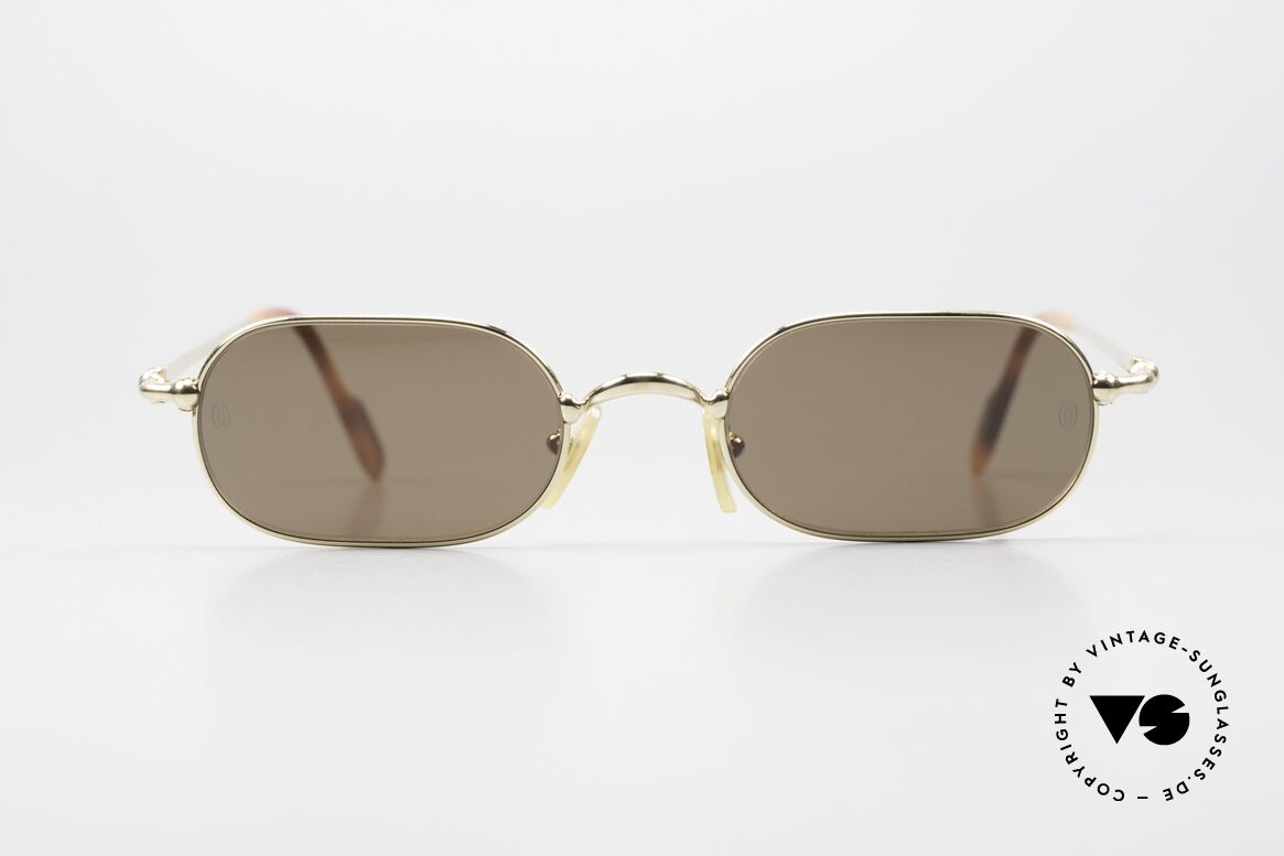 Cartier Orfy 90's Luxury Sunglasses Square, ORFY = a model of the Cartier 'Thin Rim' Collection, Made for Men and Women