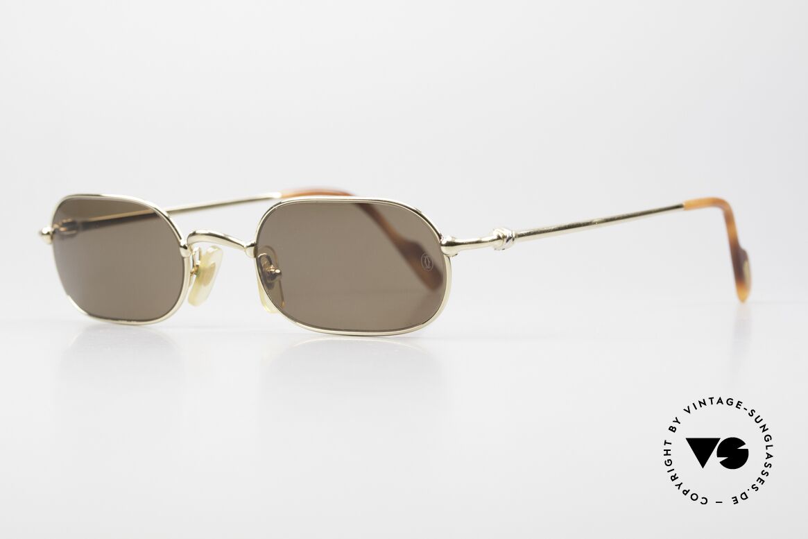 Cartier Orfy 90's Luxury Sunglasses Square, flexible lightweight frame (1st class wearing comfort), Made for Men and Women