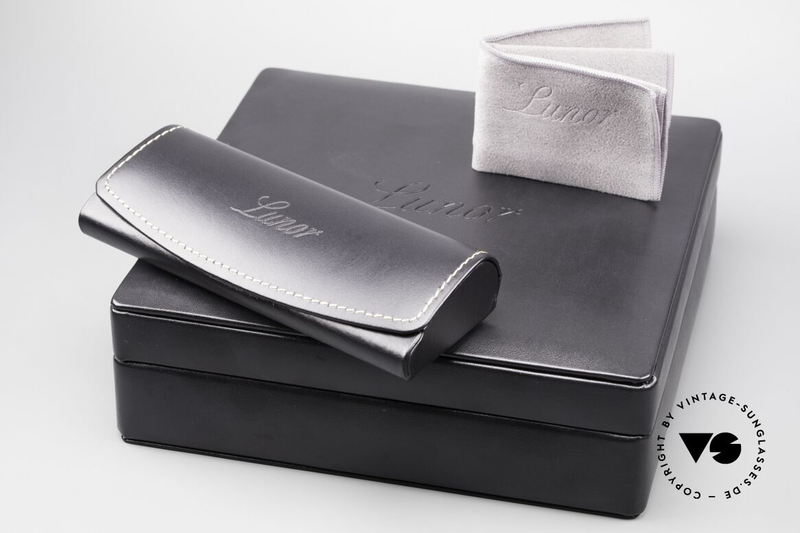 Lunor Leather Case Black With Presentation Or Gift Box, PLEASE ASK BEFORE IF YOU ARE NOT SURE OF THE SIZE, Made for Men and Women
