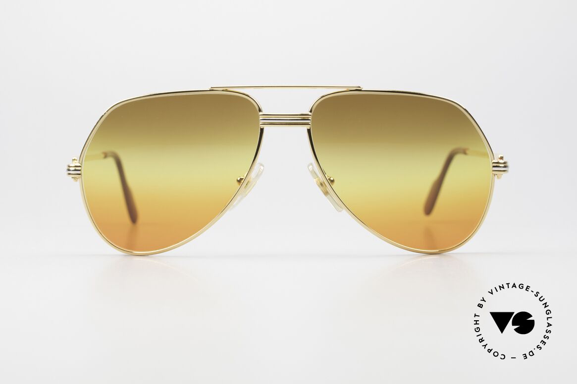 Cartier Vendome LC - S 1980's Sunglasses Tricolored, model "Vendome" was launched in 1983 & made till 1997, Made for Men and Women