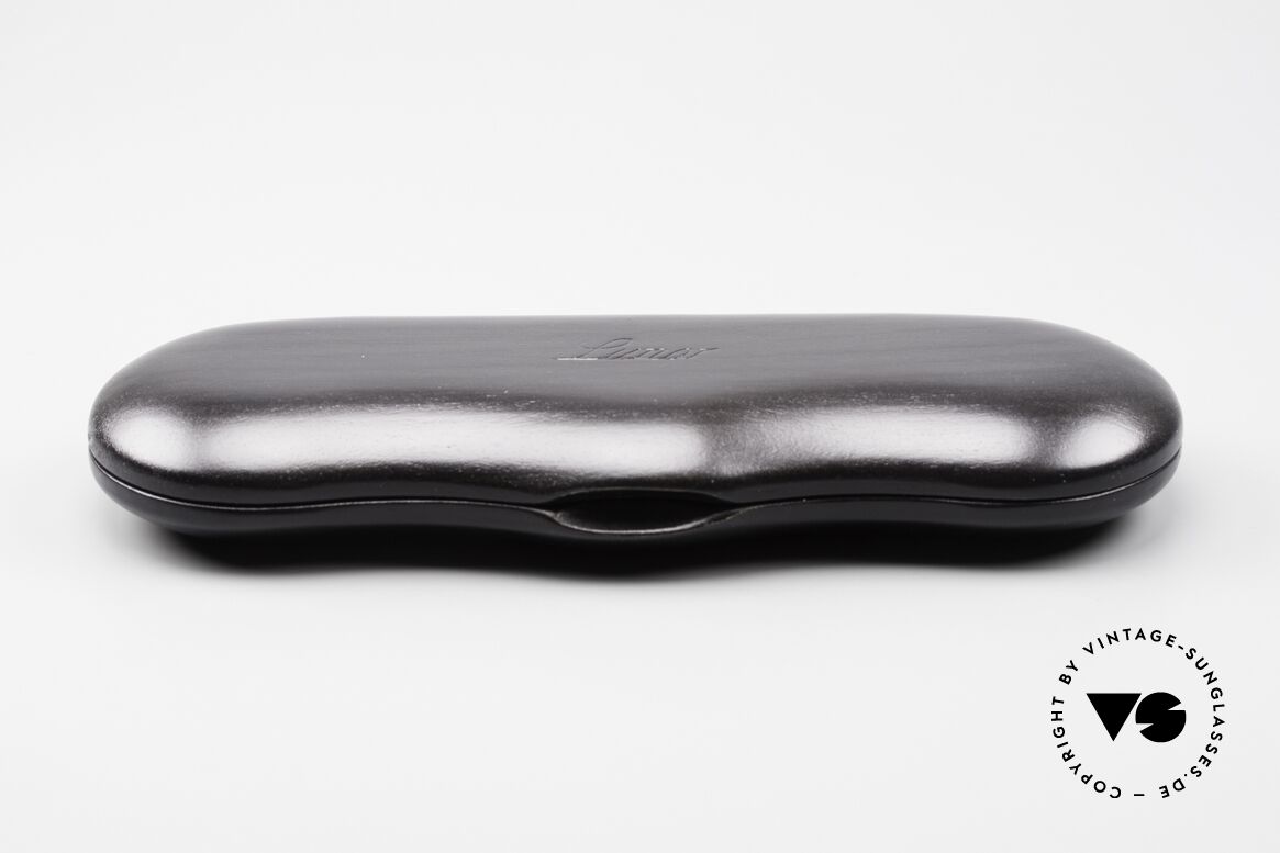 Lunor Wooden Folding Case - B Black Wood Case In Size B, size "B" = the slightly larger version of the flip cases, Made for Men and Women