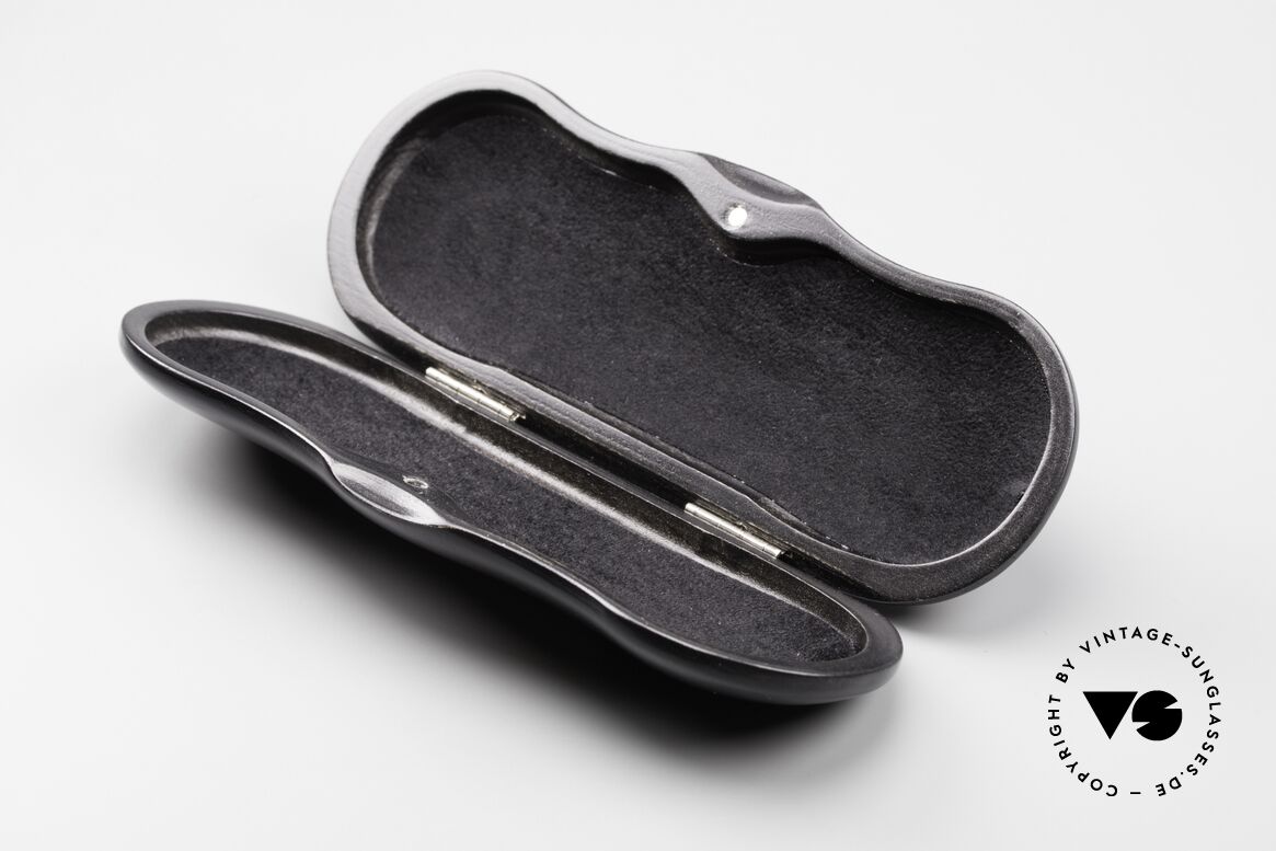 Lunor Wooden Folding Case - B Black Wood Case In Size B, the flatter Lunor telescopic glasses would rattle a bit, Made for Men and Women
