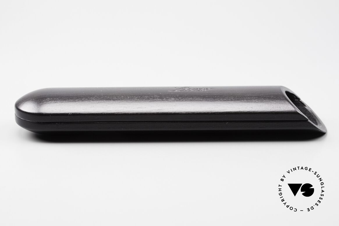 Lunor Wooden Sliding Case - A Wood Case Black In Size A, size "A" = is the SMALLEST size of the sliding cases!, Made for Men and Women