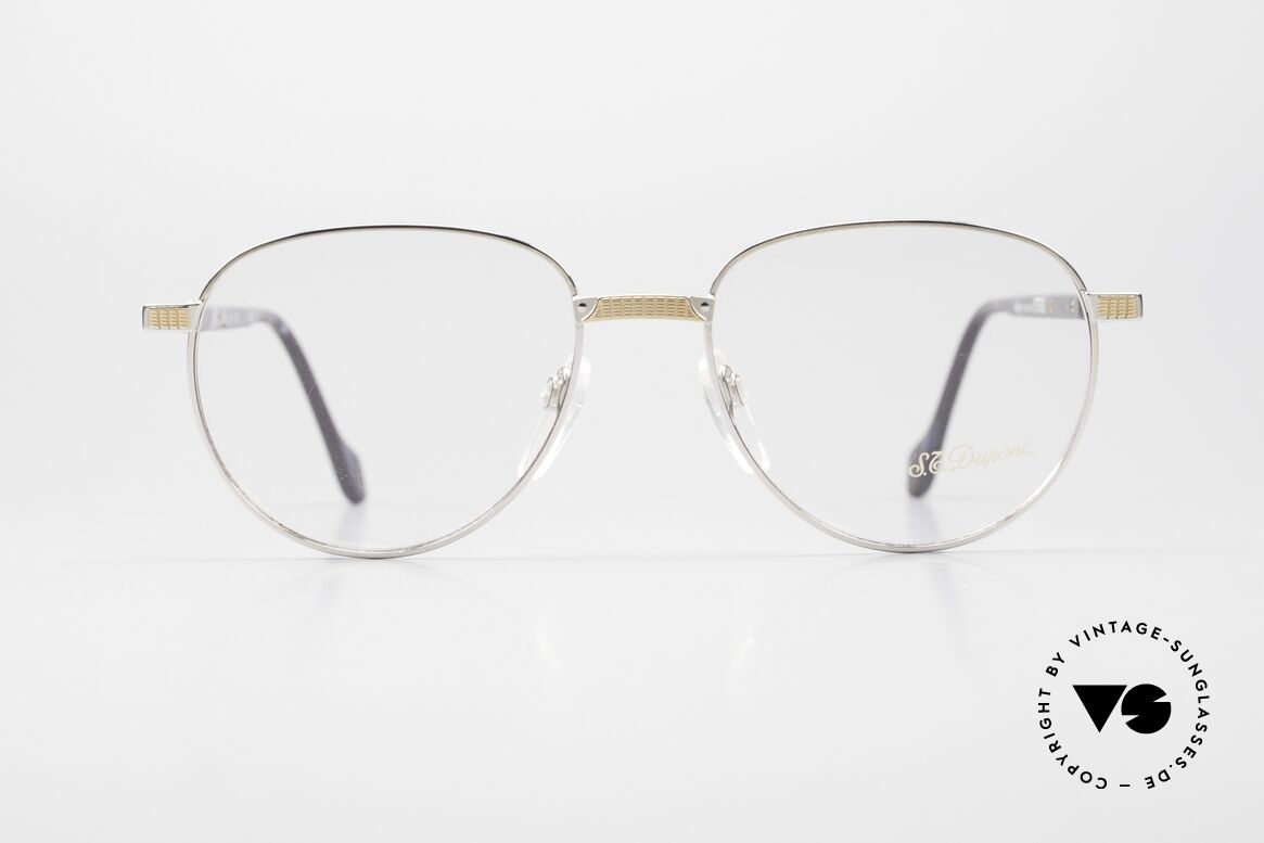 S.T. Dupont D030 90's Luxury Panto Eyeglasses, top craftsmanship (all Dupont frames are gold-plated), Made for Men