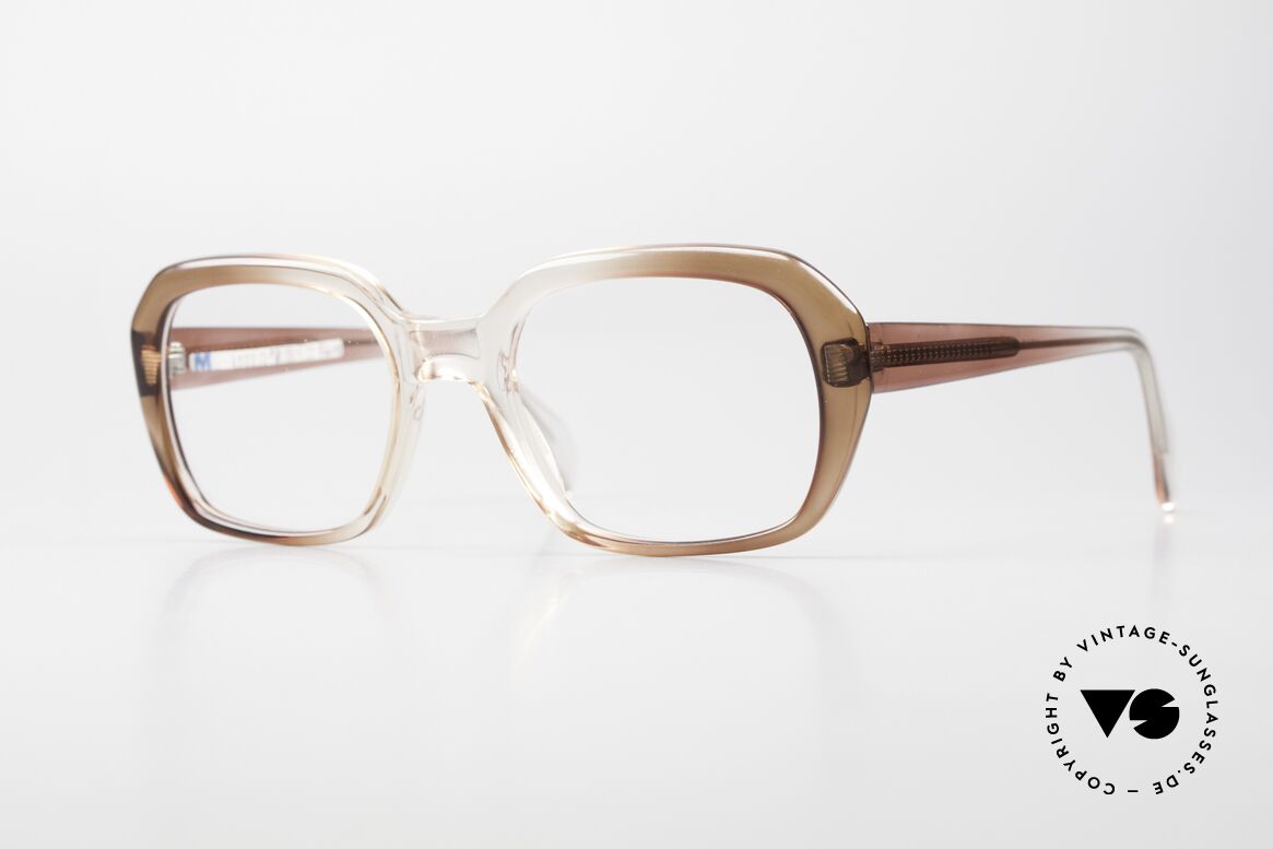 Metzler 4320 Xlarge 70's Men's Eyeglasses, old original Metzler eyeglass-frame from the 70's/80's, Made for Men