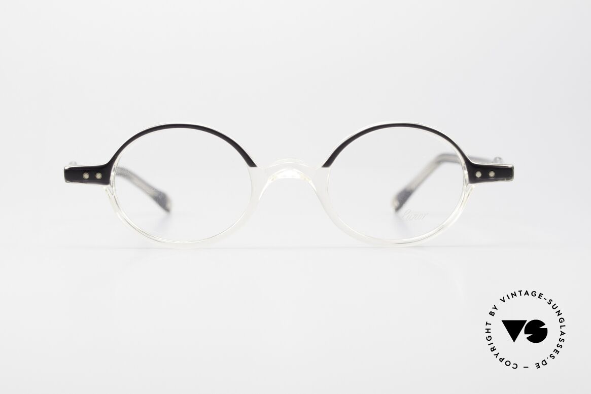 Lunor Mod 42 90's Eyeglasses Crystal Acetate, small glasses from the acetate collection of the time, Made for Men and Women