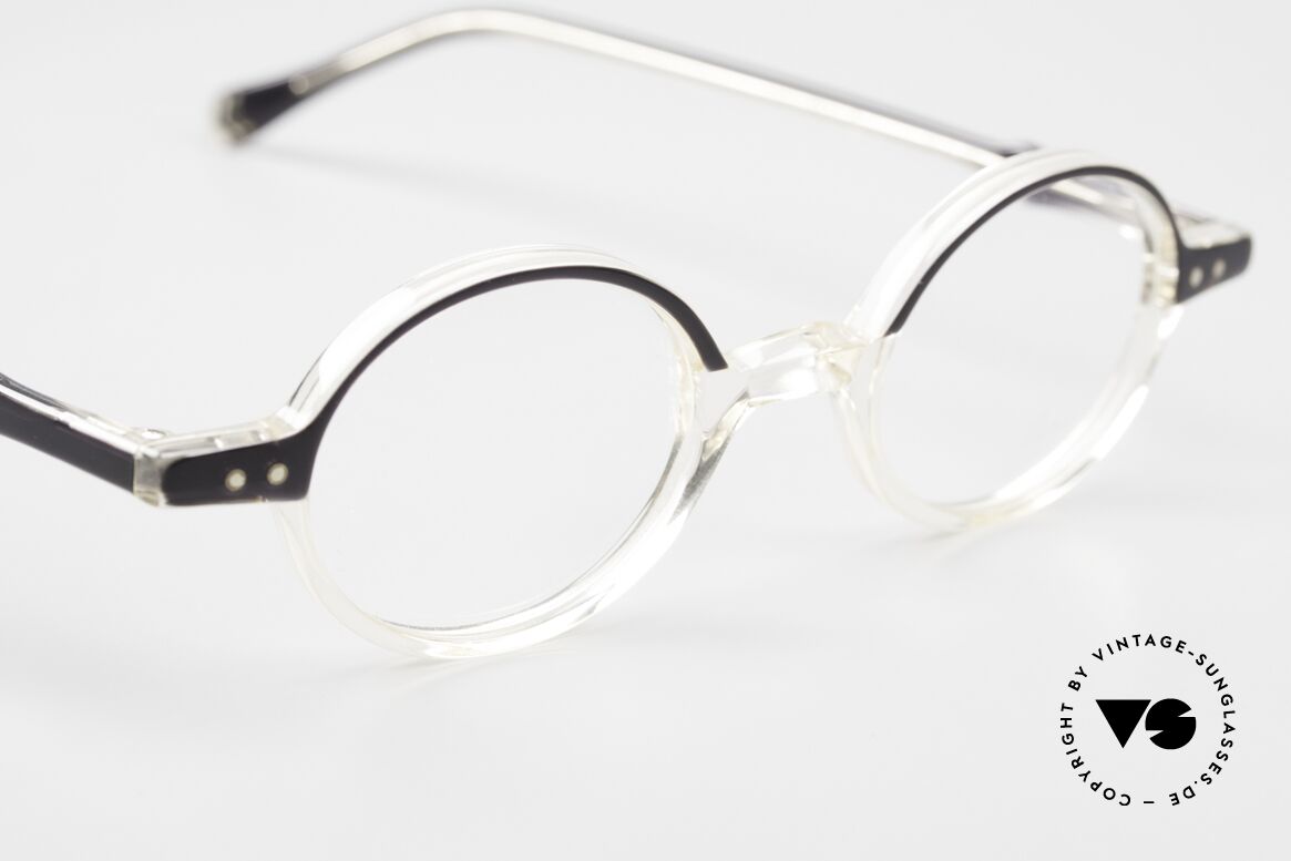 Lunor Mod 42 90's Eyeglasses Crystal Acetate, the LUNOR frame comes with an original LUNOR case, Made for Men and Women