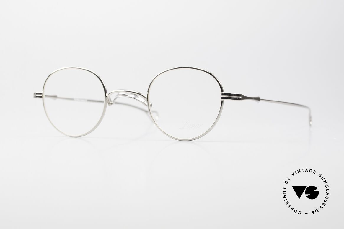 Lunor Swing 32 Panto Swing Bridge Glasses Platinum, original LUNOR Swing 32 vintage PANTO eyeglasses, Made for Men and Women