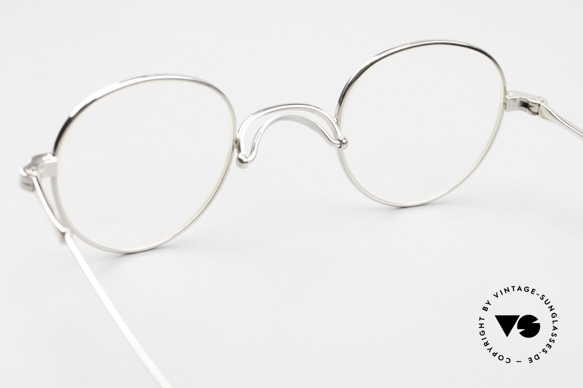 Lunor Swing 32 Panto Swing Bridge Glasses Platinum, Size: small, Made for Men and Women