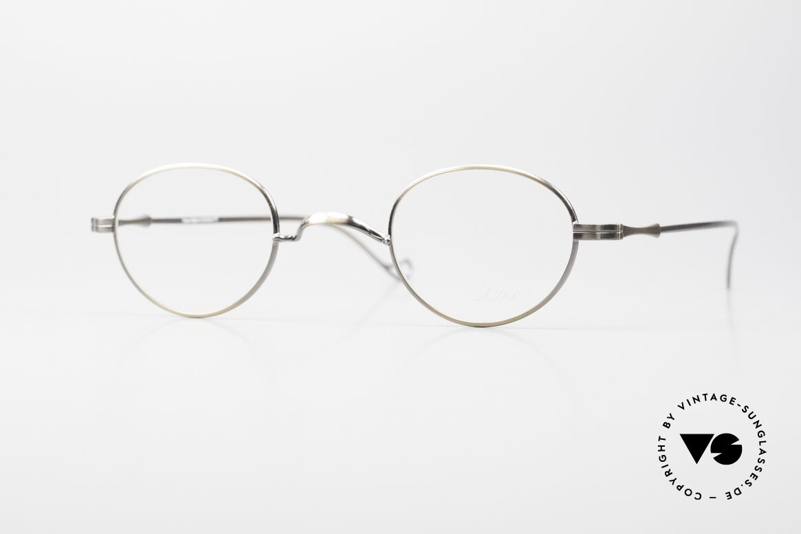 Lunor II 20 Small 90's Frame Antique Gold, vintage Lunor eyeglasses of the old "LUNOR II" series, Made for Men and Women