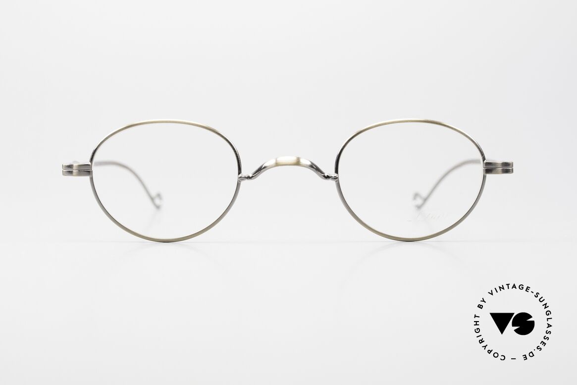 Lunor II 20 Small 90's Frame Antique Gold, full rim metal frame coated with a protection lacquer, Made for Men and Women