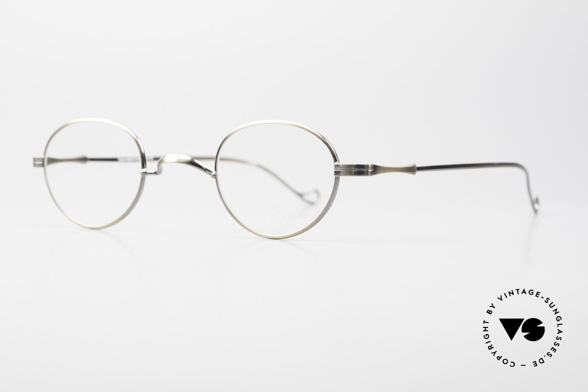 Lunor II 20 Small 90's Frame Antique Gold, plain design with a W-shaped bridge, ANTIQUE GOLD, Made for Men and Women