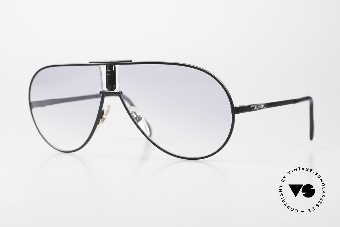 Alpina Quattro Rare XL Aviator Sunglasses 80's, ultra-rare vintage shades by ALPINA from 1989/90, Made for Men
